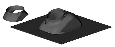 Universāla jumta pāreja slīpam jumtam, 5-25 grādi, D90/110, Cox Geelen, BBDGAA500