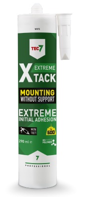 Ūdens un gaisa necaurlaidīga līme TEC7 X-Tack, balta, 290 ml