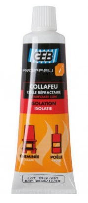 Termoizturīga līme/hermētiķis COLLAFEU, 50 ml, 1100°С, caurspīdīga, GEB