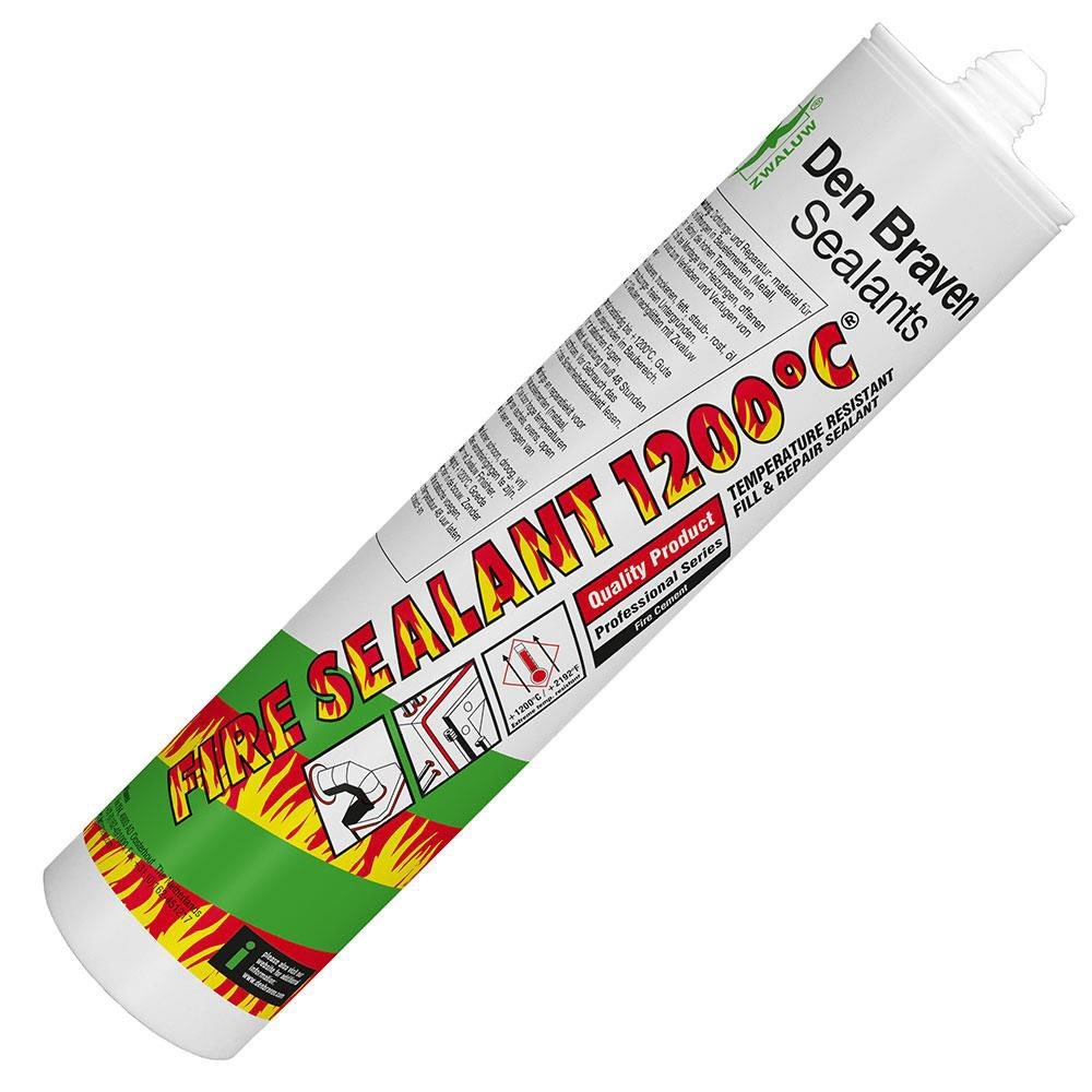 Karstumizturīgs hermētķis Den Braven FIRE, 1200°C, 300 ml, melns