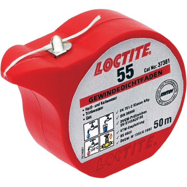 Резьбовой уплотнительный шнур LOCTITE, 50 м