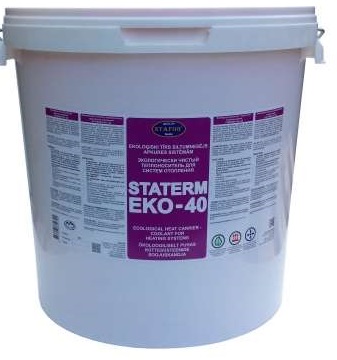 Экологически чистый теплоноситель для систем отопления STATERM EKO-40, ведро 20 литров