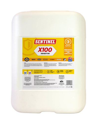 Добавка для защиты от коррозии и известняка SENTINEL X100 Inhibitor, 20л