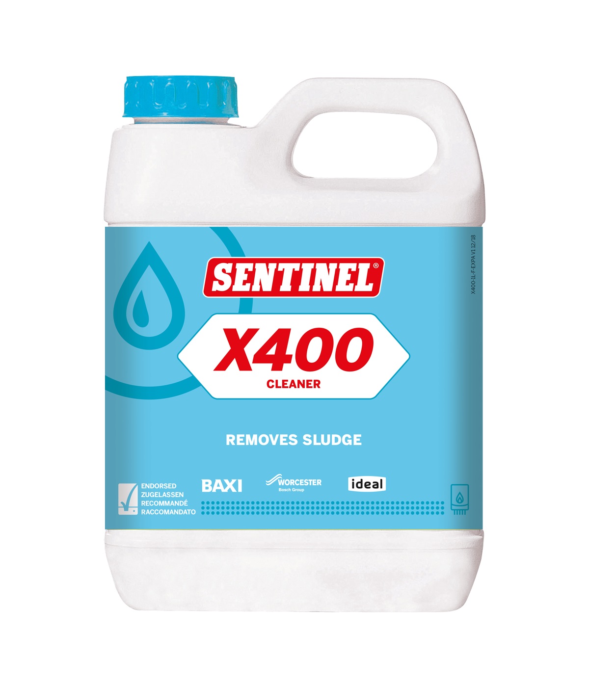 Piedeva tīrīšanai un nogulšņu noņemšanai SENTINEL X400 Sludge Remover, 1L