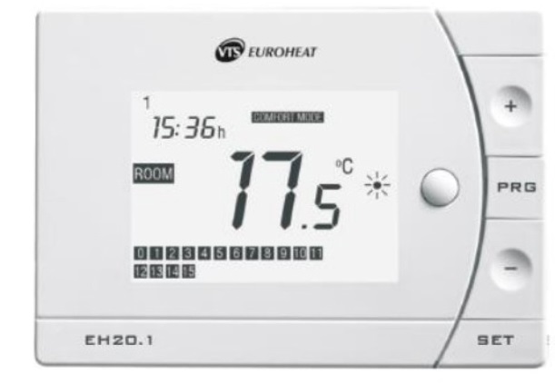 VOLCANO Termostats EUROHEAT EH20.1, programmējams, VTS