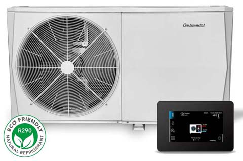 Siltumsūknis Centrometal gaiss-ūdens TOPLINE Mono, 10 kW, R290 propāns, ar automātiku HPCU360iCMP, MHP10R290CM