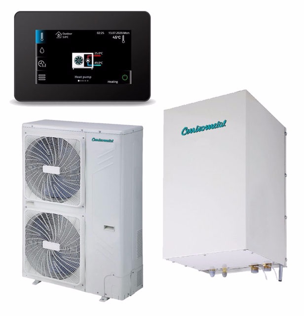 Centrometal Siltumsūknis TOPLINE Split 16 kW, 400 V, R32 ar sildītāju un automātiku HPCU360iCM