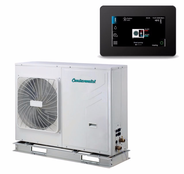 Тепловой насос Centrometal воздух-вода TOPLINE Monoblock 5 kW, P, 400V, R32 с автоматикой HPCU360iCM