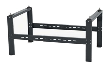 Regulējams grīdas kronšteins kondicionēšanas sistēmām, SP850, melns, 480-830 x 542 x 400 mm, 200 kg, Rodigas