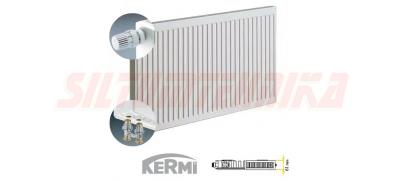 Tērauda apkures radiators KERMI KV11-500*1000, apakšas KREISAIS pieslēgums, FTV