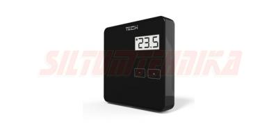 TECH Bezvadu istabas termostats EU-294 v2, melns