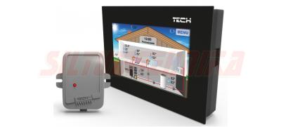 TECH Istabas termostats EU-281 C, bezvadu, melns