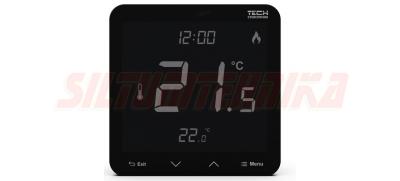 TECH Istabas termostats EU-T-3.1/EU-299v3, melns