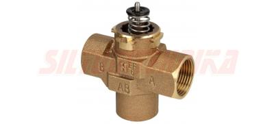 3-gājienu vārsts pārslēgšanai, DN25, iekšējā vītne, HONEYWELL