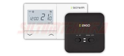 Interneta telpas termostats E901 WIFI, bezvadu (SALUS RT310i analogs), ENGO