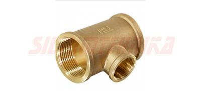 Тройник редукционный D3/4x1/2x3/4'', латунный