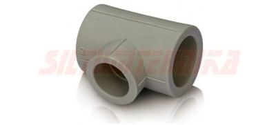 Полипропиленовый, pедукционный тройник D50*32*50, серый