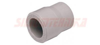 Полипропиленовая редукционная муфта d50*40, серая