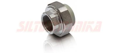 Полипропиленовая разъемная муфта D25x3/4'' F, серая