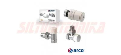 Radiatora termoventīļu komplekts ARCO KCT01, stūra