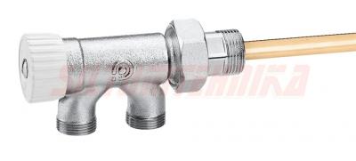 Термостатический кран нижнего подключения 3/4'', CALEFFI, 450150