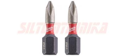 SHOCKWAVE IMPACT DUTY™ CD биты для шуруповерта PH1, 2 шт., Milwaukee, 4932430850
