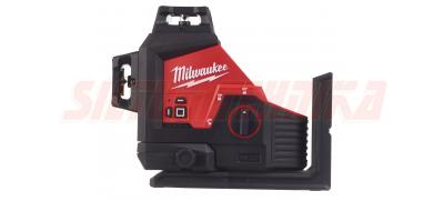 3 plakņu nivelieris ar zaļiem lāzerstariem, M12 3PL-0C, Milwaukee, 4933478103