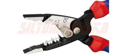 Daudzfunkcionālās elektriķu plakanknaibles vadu montāžai, WireStripper, 0.5-6 mm2, 200 mm, metriskais modelis, KNIPEX, 1372200ME