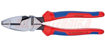 Kомбинированные плоскогубцы 240 мм особой мощности, Lineman's Pliers, с многокомпонентными рукоятками, Knipex, 0902240