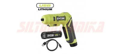 USB Lithium™ 4 V nolokāmais skrūvgriezis RSDP4-120G, 5 Nm, Ryobi, 4892210222145