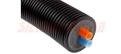 Двухтрубная теплотрасса на отопление, 140/25x2.3 PE-Xa SDR11 PN6, TERRENDIS