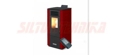 Granulu kamīns CentroPelet Z8 C, ar gaisa apkuri, 8,7 kW, sarkans, Centrometal