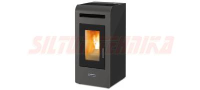 Pellet stove CentroPelet ZCY16 S, gray, with air heating, Centrometal