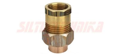 Бронзовая американка 12*1/2'', внутренняя резьба, прямая, под пайку