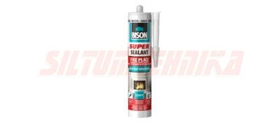 Karstumizturīgs hermētiķis kamīniem un krāsnīm FIRE PLACE SEALANT, 1250°C, 310 ml, BISON