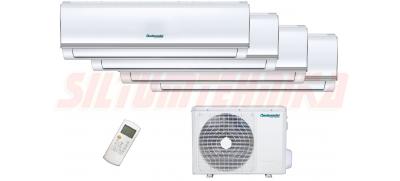 Тепловой насос воздух-воздух с функцией охлаждения, QUADRUPLE SPLIT 3x9000 + 12000 BTU/h, R32, охлаждение=10,60кВт, обогрев=11,10кВт, Centrometal