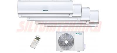 Siltumsūknis gaiss-gaiss ar dzesēšanas funkciju, QUADRUPLE SPLIT 3x9000 + 12000 BTU/h, R32, A/C=10.60kW, Apk=11.10kW, Centrometal